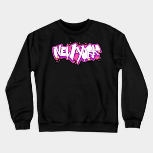 New York horizontal graffiti 3 Crewneck Sweatshirt